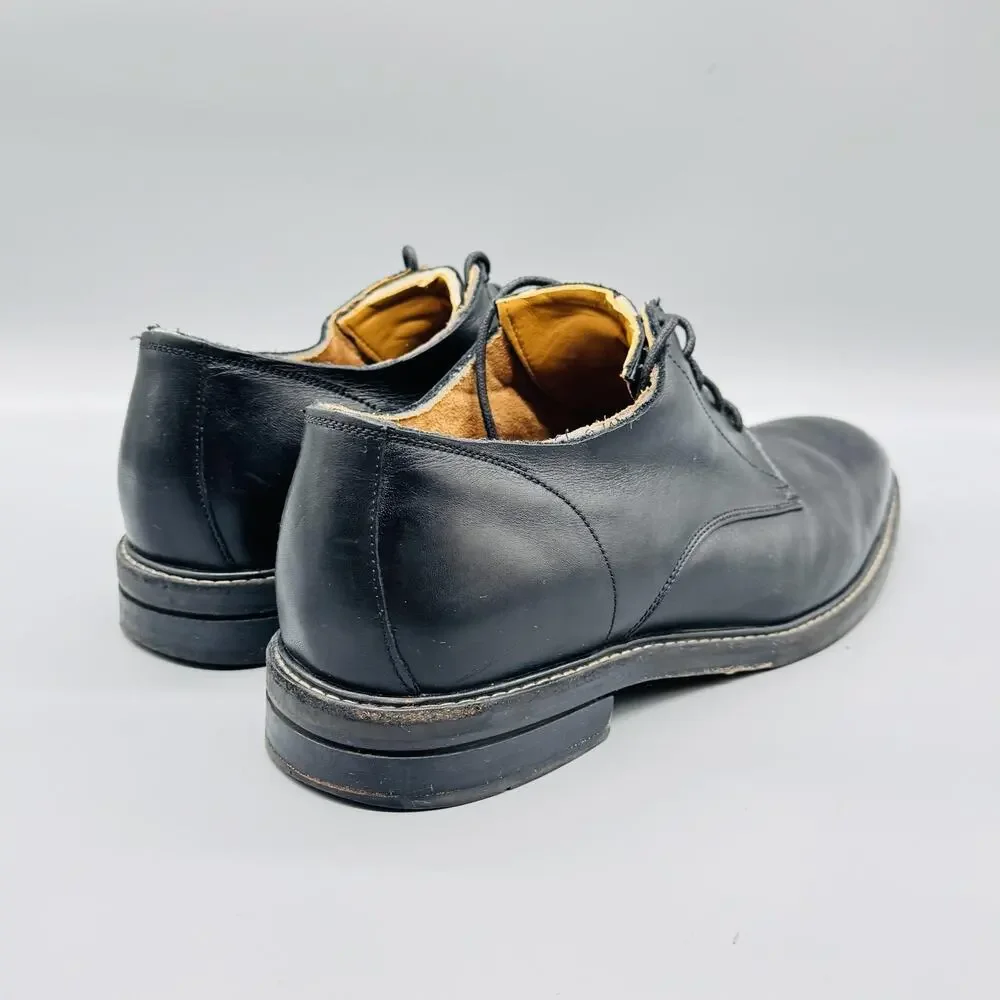 Cole Haan Shoes Mens 11 Black Leather Grand OS Derby Oxford Lace Up Dress Casual